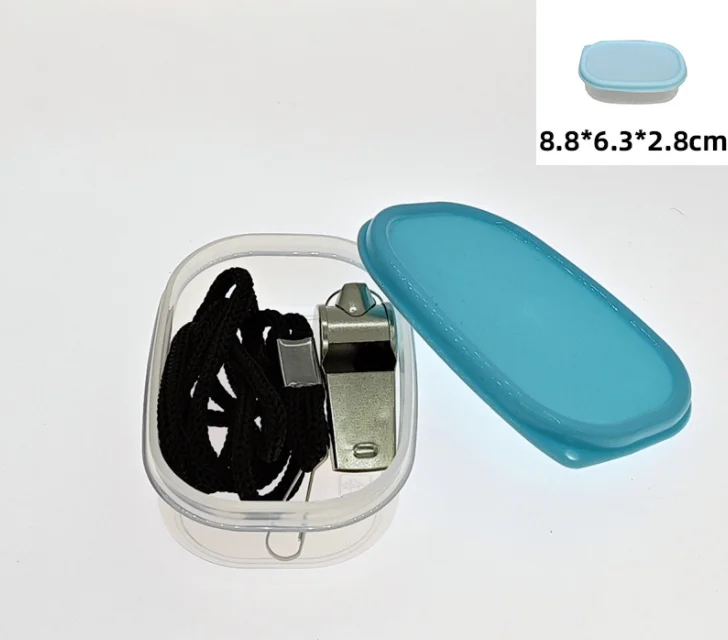 Outdoor Sports Whistle With Lanyard Loud Sound Metal Football Referee Training Whistles For Wholesale