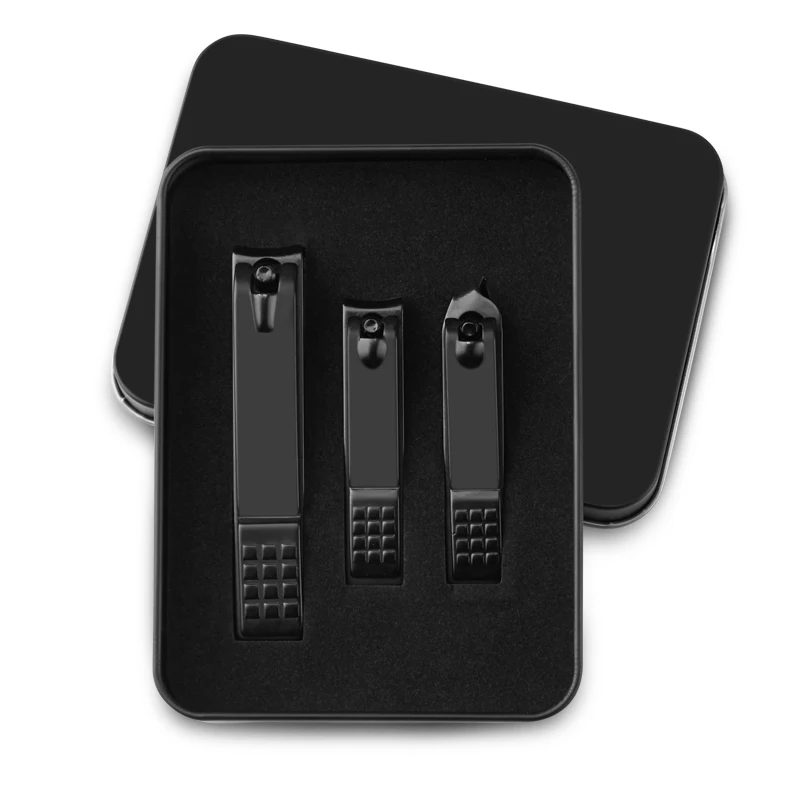 
High Quality 3PCS Stainless Steel Nail Clipper Gift Sets with Tin Box 