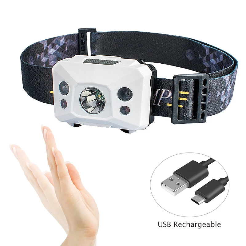 Super bright ESEN98  light 100 lumen Rechargeable headlight led Head Torch