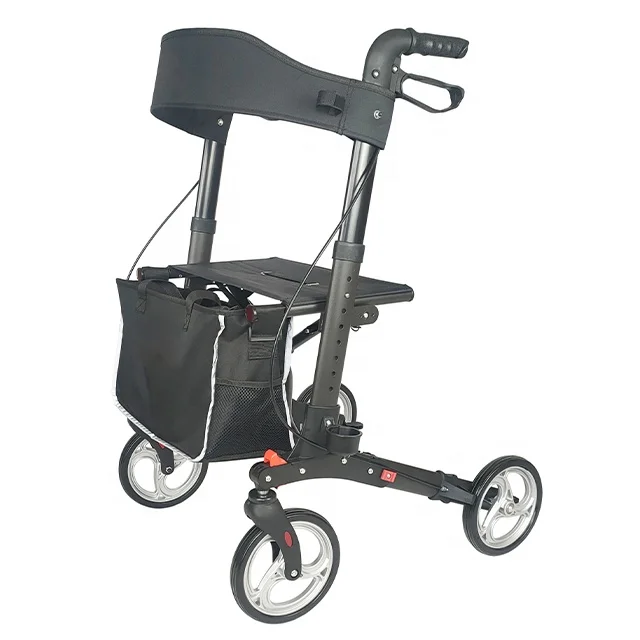 All Terrain 8' Wheels Rollator With Seat For Elderly