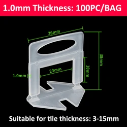 euo retail tile leveling system custom plastic wedge tile spacers