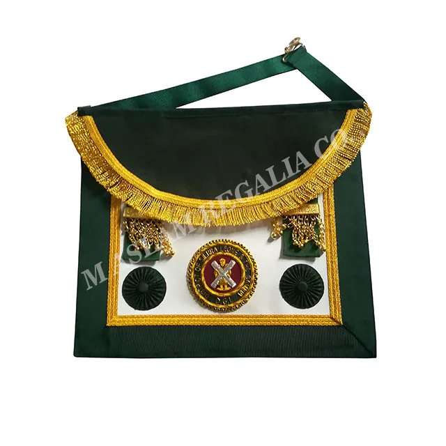 Past master grand District officer Apron | Hand Embroidery Leather Apron