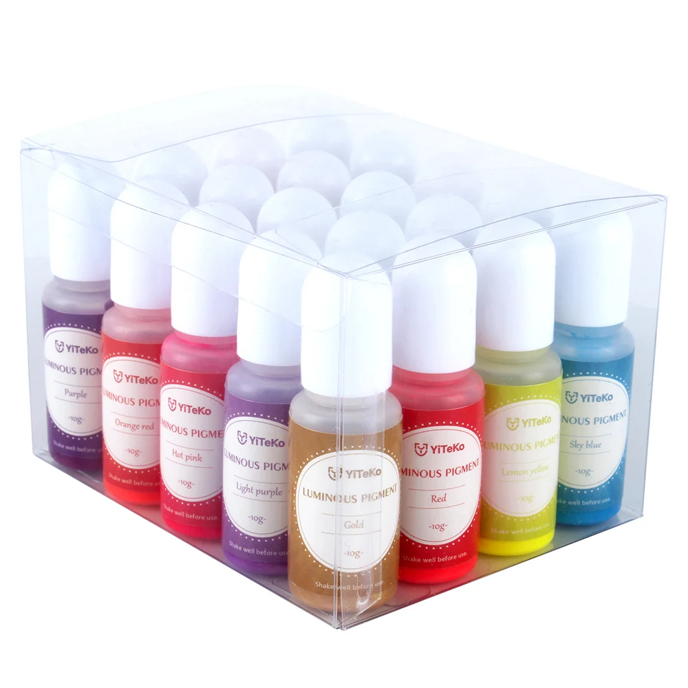 Glowing in Dark High Concentration Epoxy UV Resin Luminous Liquid Pigment for DIY Handmade and Crafts Jewelry