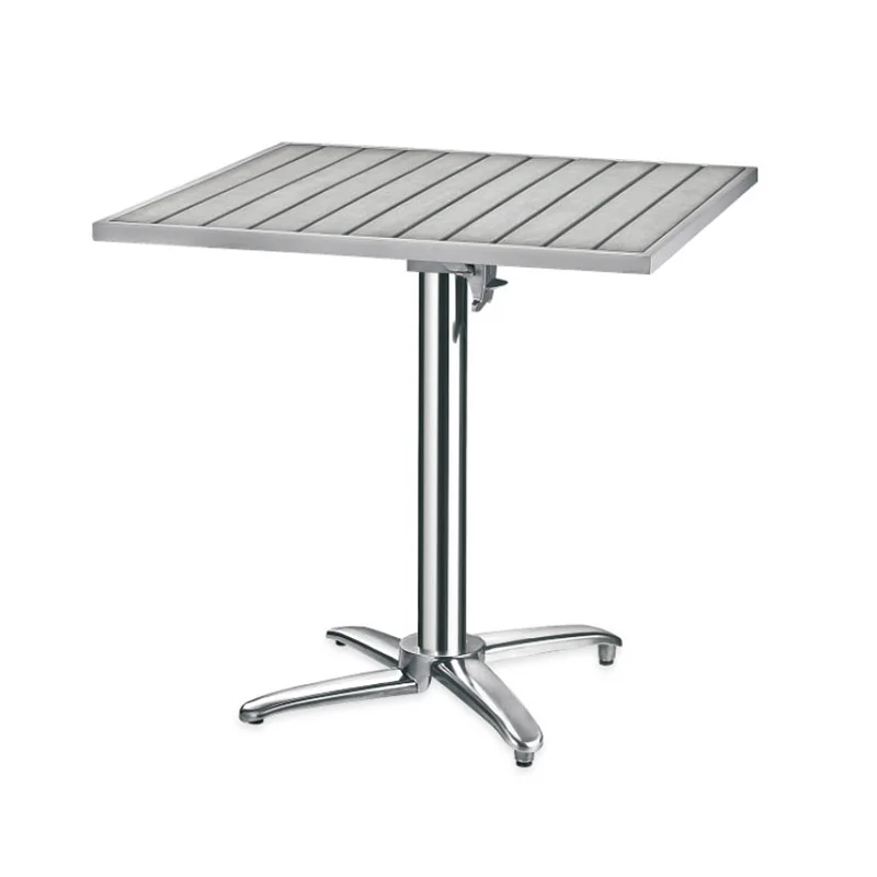 
Outdoor furniture aluminum foldable restaurant table folding outdoor dining cafe coffee table 