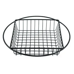 Wholesale Stainless Steel French Fries Basket French Fries Cone Basket Square Metal Gold Fry Basket