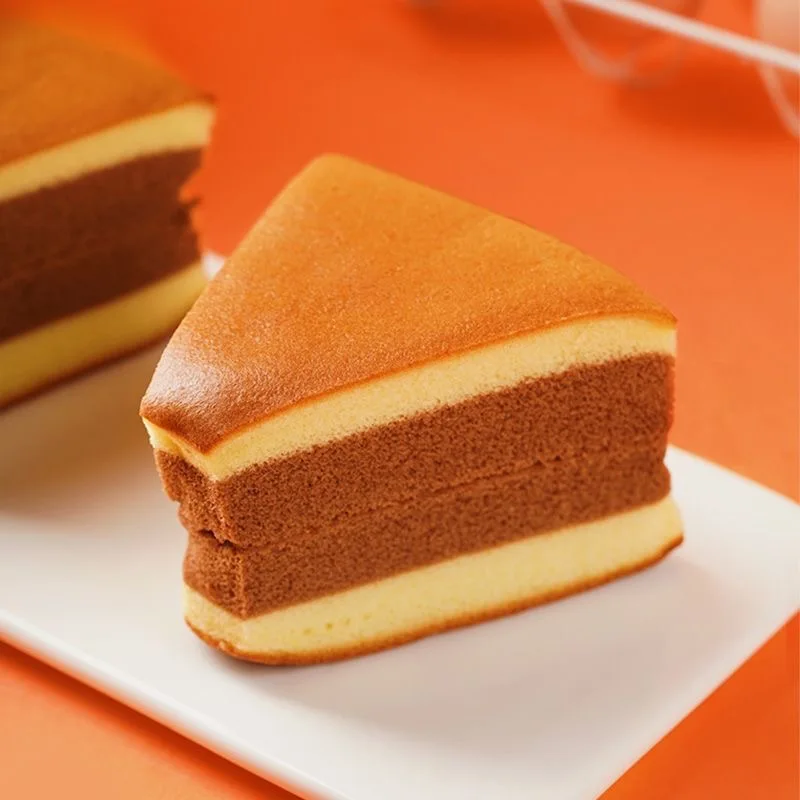 90g breakfast meal replacement triangle malted cocoa flavored chocolate cake toast bread Nagasaki cake triangle cake