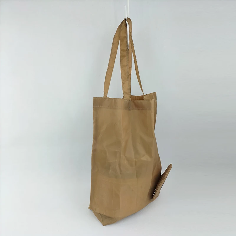 Foldable Tote Bag Bottle Recycled Polyester Nylon Ripstop Folding Bag Women Tote Bag Pet Plastic