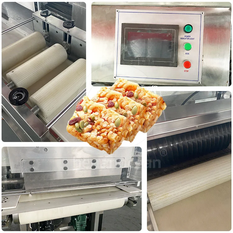 OCEAN Automatic Candy Bar Nut Machine Snack Food Cereal Bar Make Machine Used Protein Bar Production Line