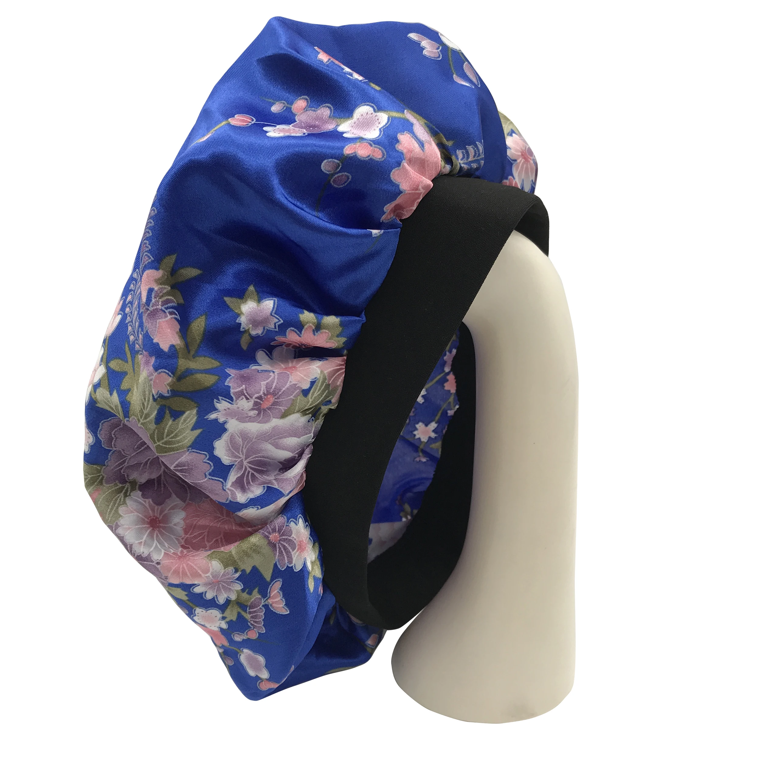 Multi Color Single Layer Satin Bonnet Lady Sleep Cap Head wrap Hat Fashion Silky Bonnets
