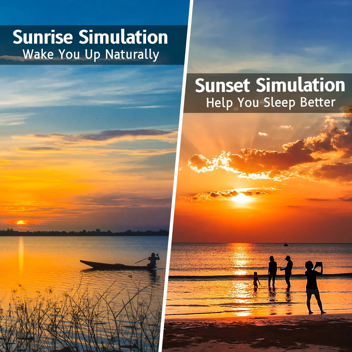 Quality Simple Operation Sun Rise Best Sunrise Alarm Clock Wake-up Light