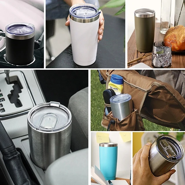 
Wholesale customized 12oz Stemless stainless steel wine mug with straw 