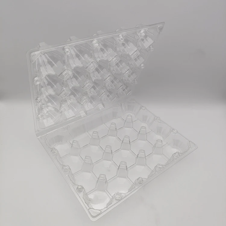 
Custom PVC Clear Plastic Egg Tray Packaging 30 Holes Disposable Blister Quail And Duck Egg Tray 