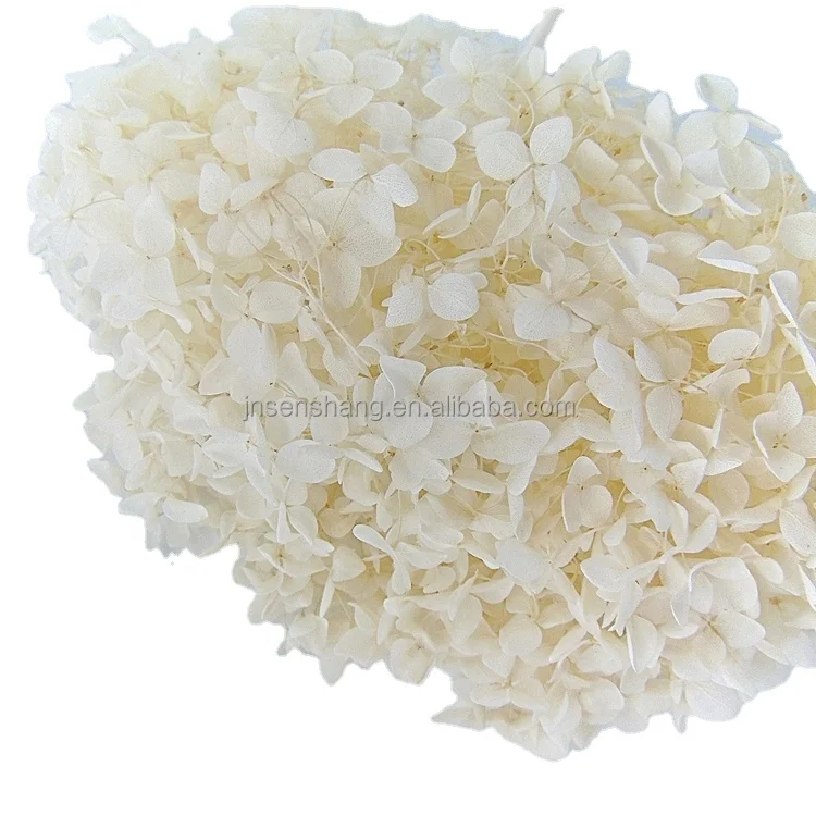 Custom color preserved hydrangea preserved flowers wedding garland floral foam cage