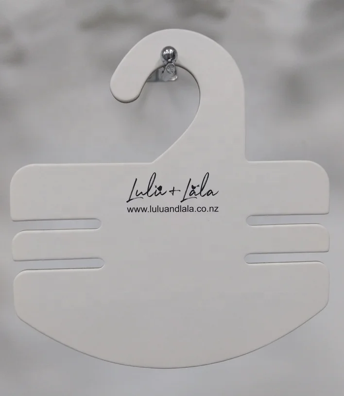 Оптовая продажа биоразлагаемый переработанный детский нагрудник картонная вешалка для бумаги с напечатанным