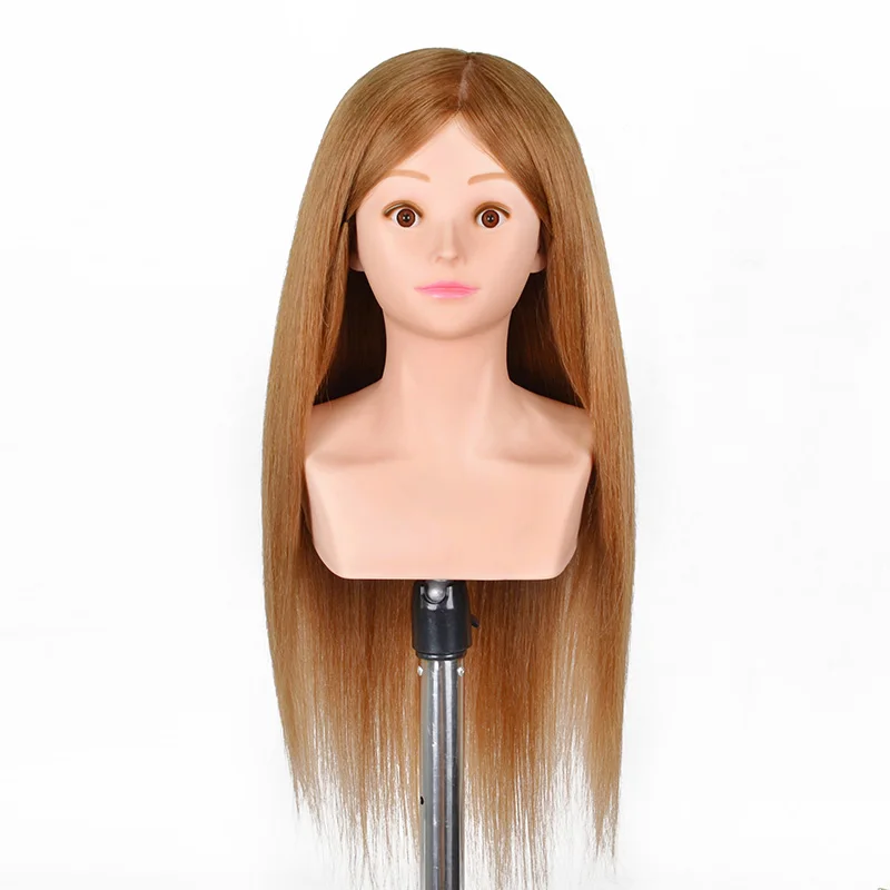 Cosmetology Human Hair Salon Practice Hairdresser Training Head Mannequin Dummy Doll Mannequin Head Including Shoulder