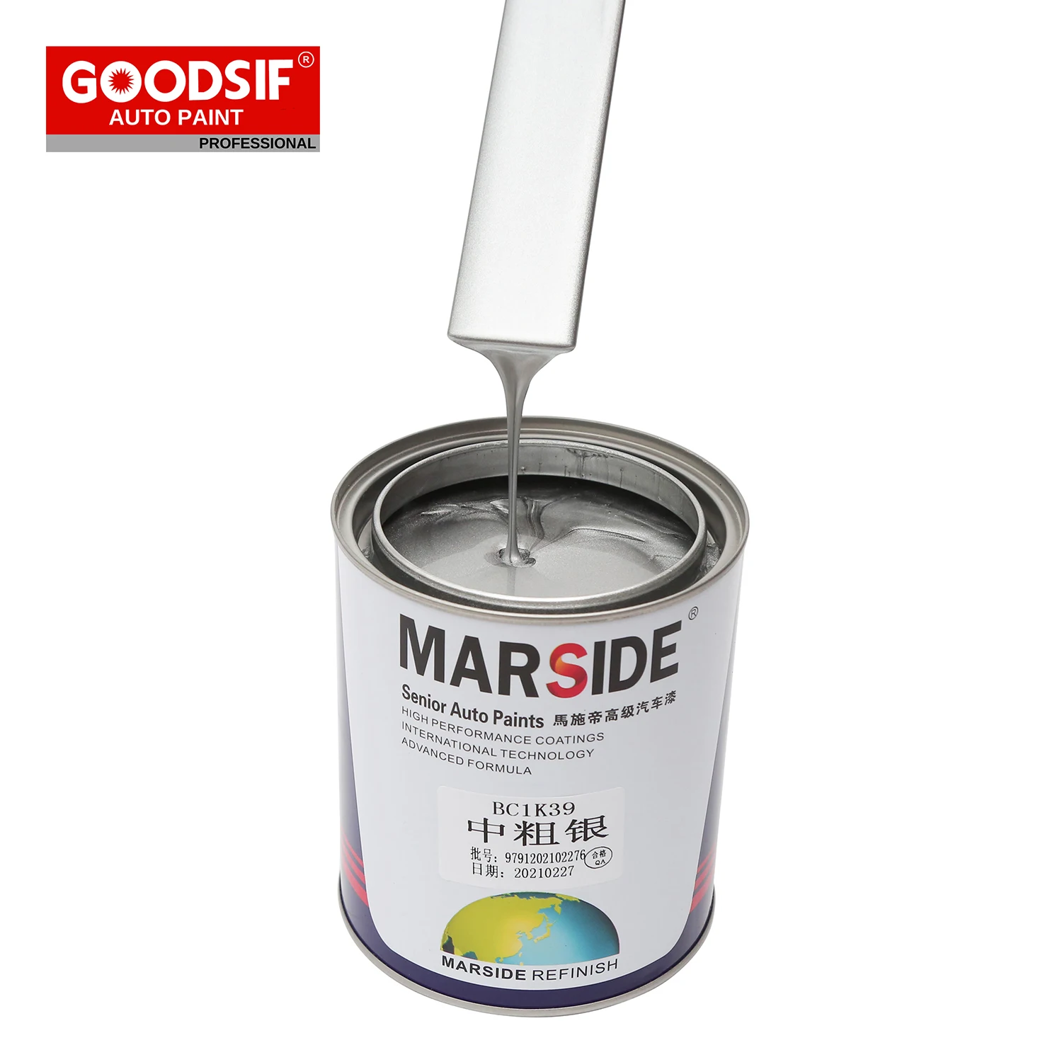 Двухкомпонентная однотонная финишная краска Good Gloss 1k