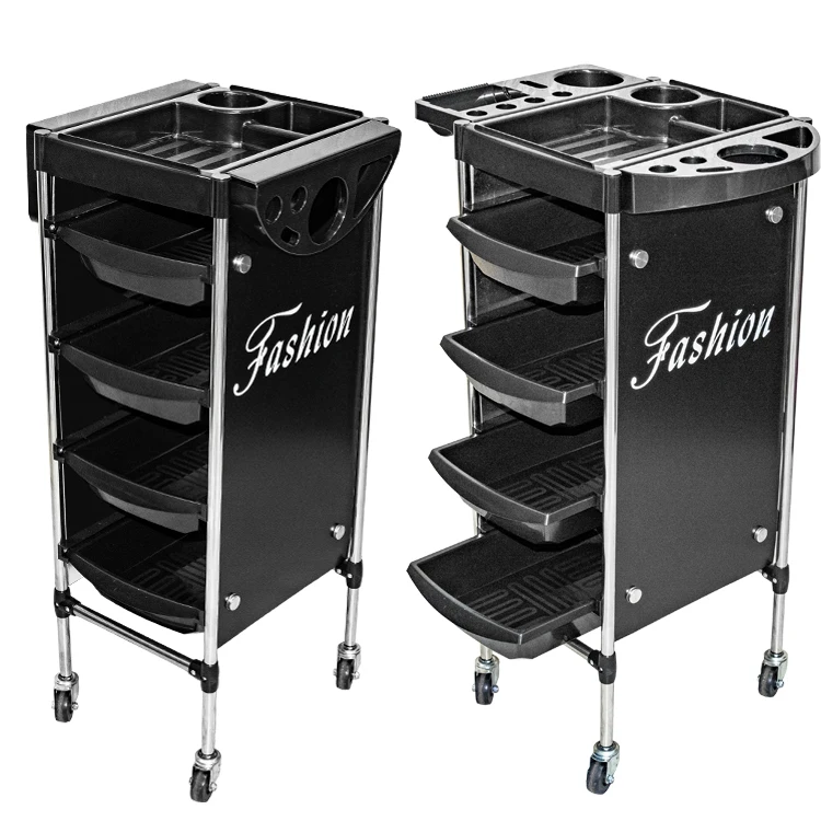 Beauty Salon Trolley Hairdresser Hairdressing Professional Beauty Salon Trolley Storage Trolley With 4 Universal Wheels