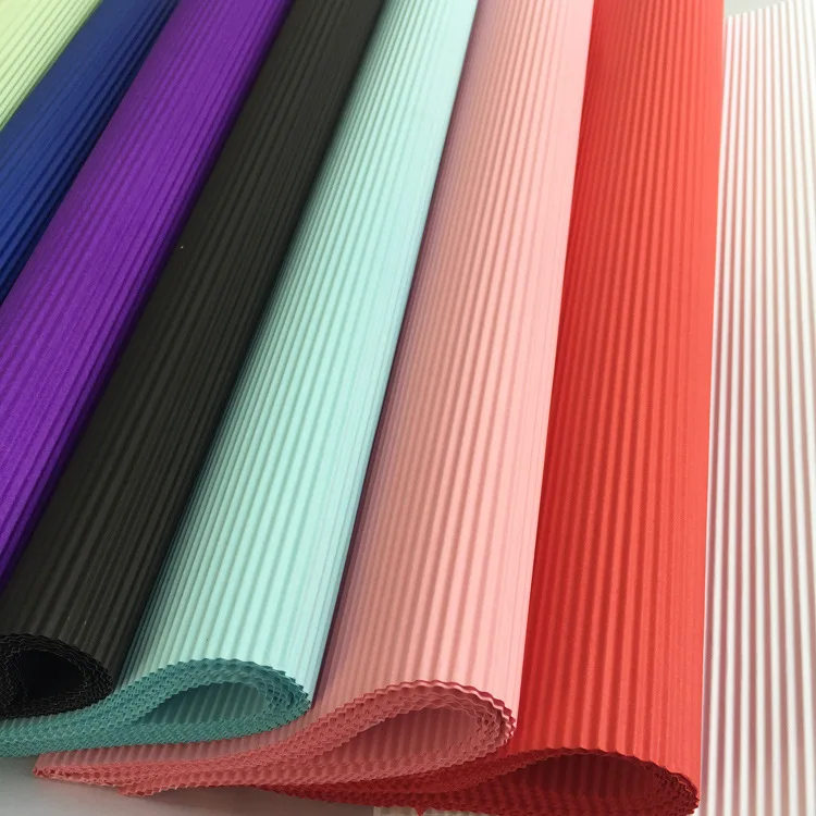 Custom flower packaging wrapping paper plain corrugated paper sheet