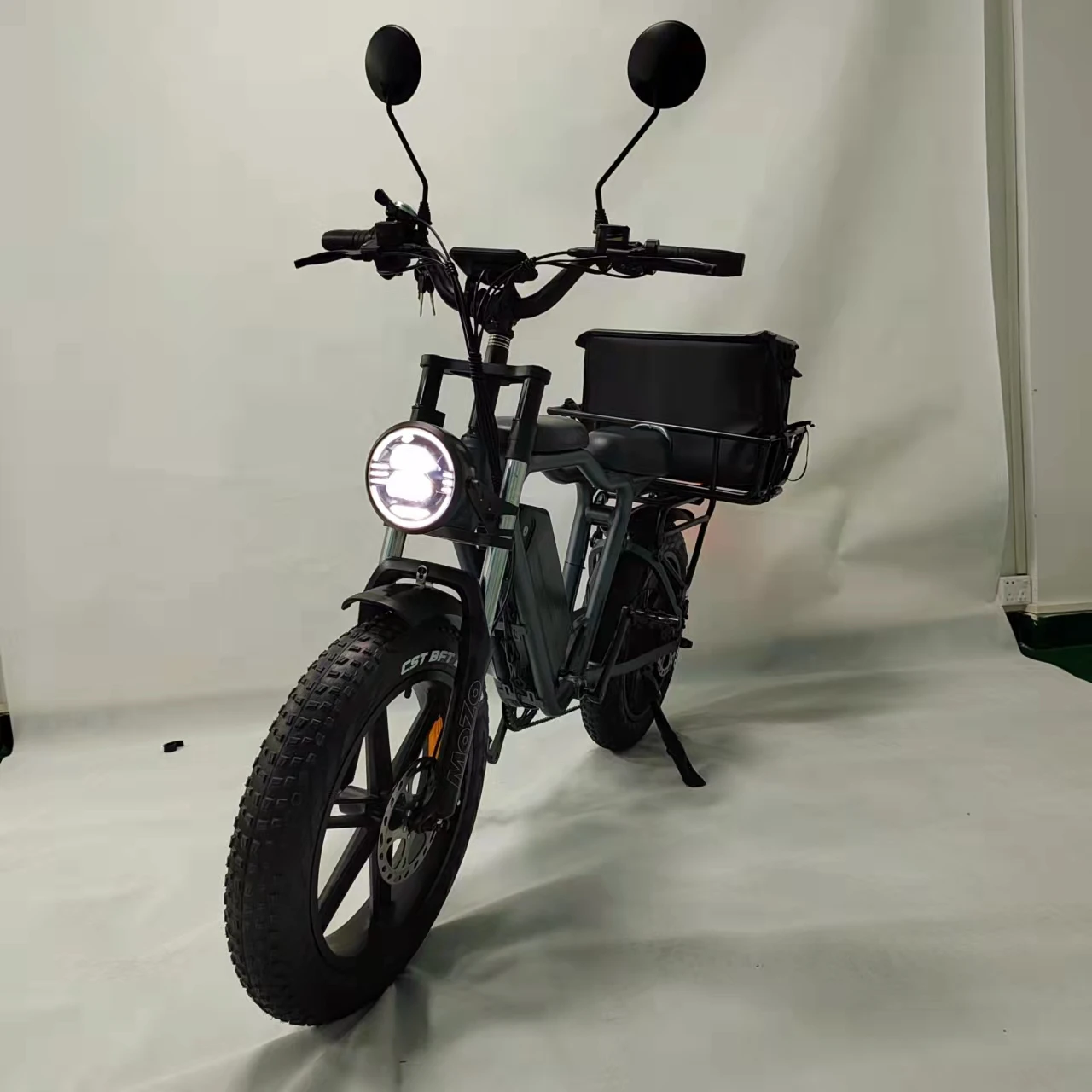 Family Cargo bike 750w motor 16ah48v battery 55km/h fast electric bicycle full suspension hydraulic brake  Fat bike electric