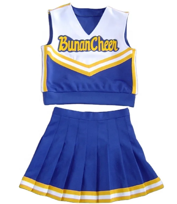 New cheerleading costumes for cheerleaders with 100% heavy polyester
