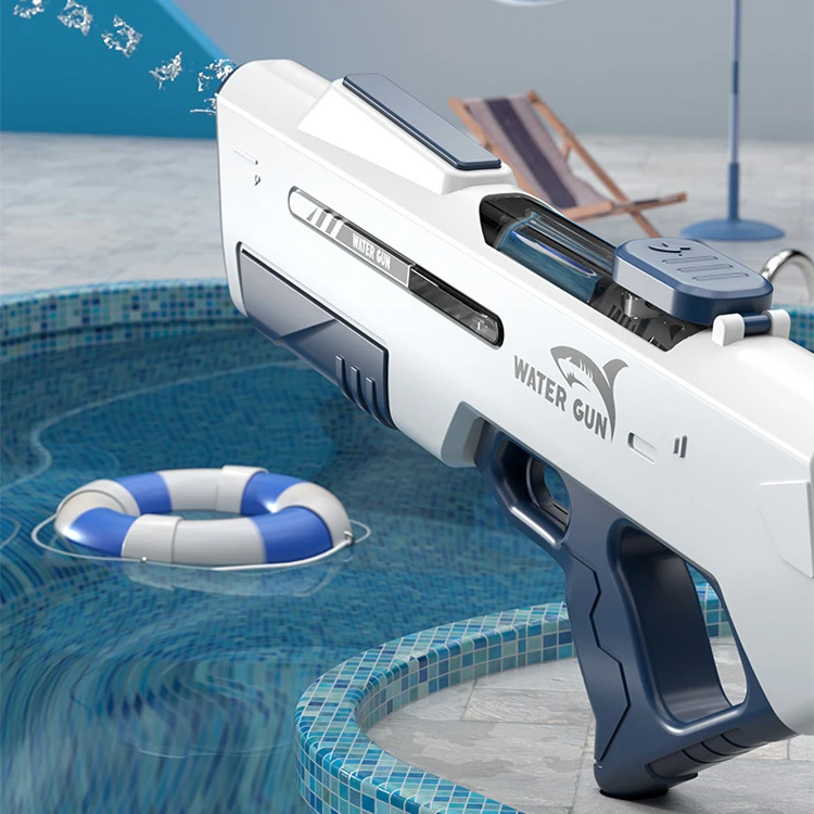 Automatic Water Gun Summer Beach Pool Backyard Outdoor Toys Water Blaster Powerful Electric Water Squirt Gun