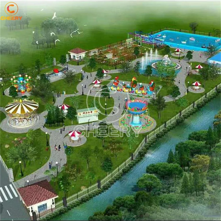 Special design park business plan new commercial theme park outdoor amusement playground for kids adults