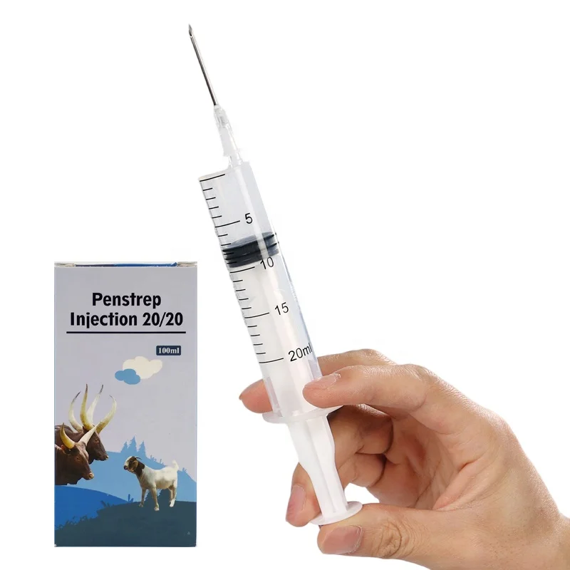 Disposable hand syringe veterinary injection gun for poultry antibiotic injection