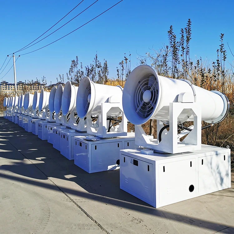 Shandong supply environmentally fog cannon dust suppression 60m best quality China sprayer with remote controller