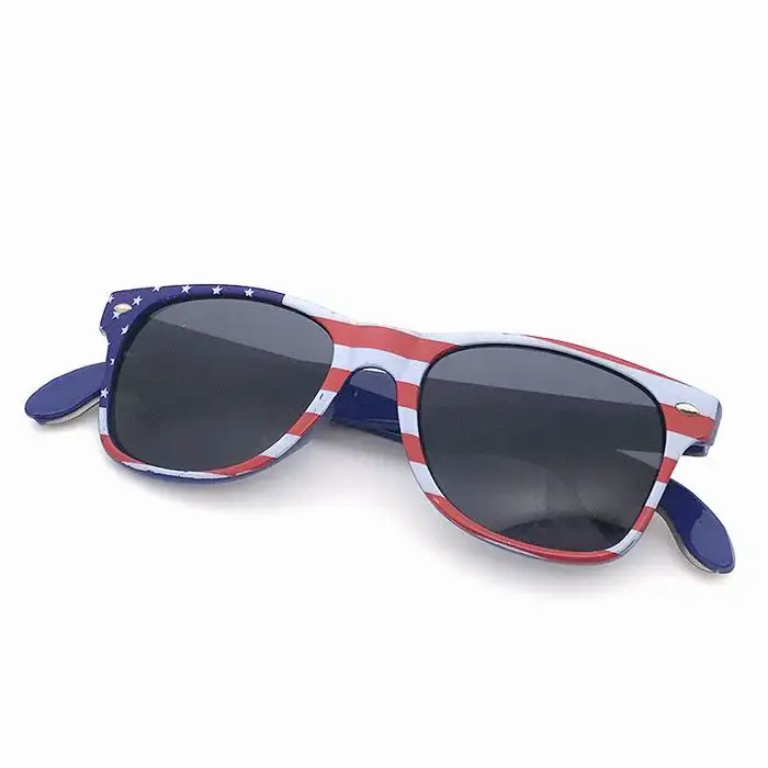 Custom Logo Sunglasses with Bottle Opener PC Lens Bottle Opener Sunglasses USA Flag Printing Sunglasses with Bottle Opener