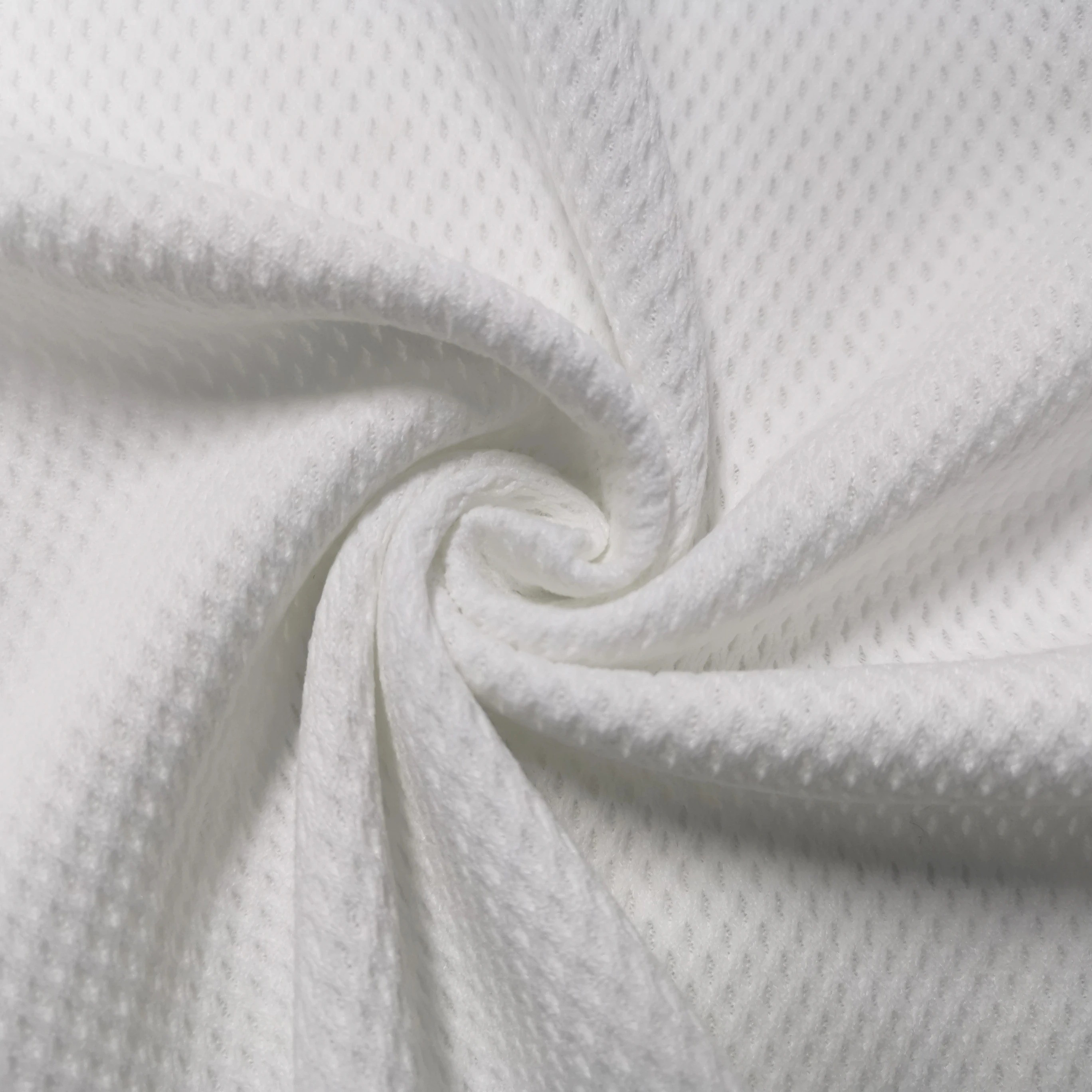 
Lightweight Plain Knitted Tulle 100% Polyester Double Mesh Fabric T-shirt Bag 