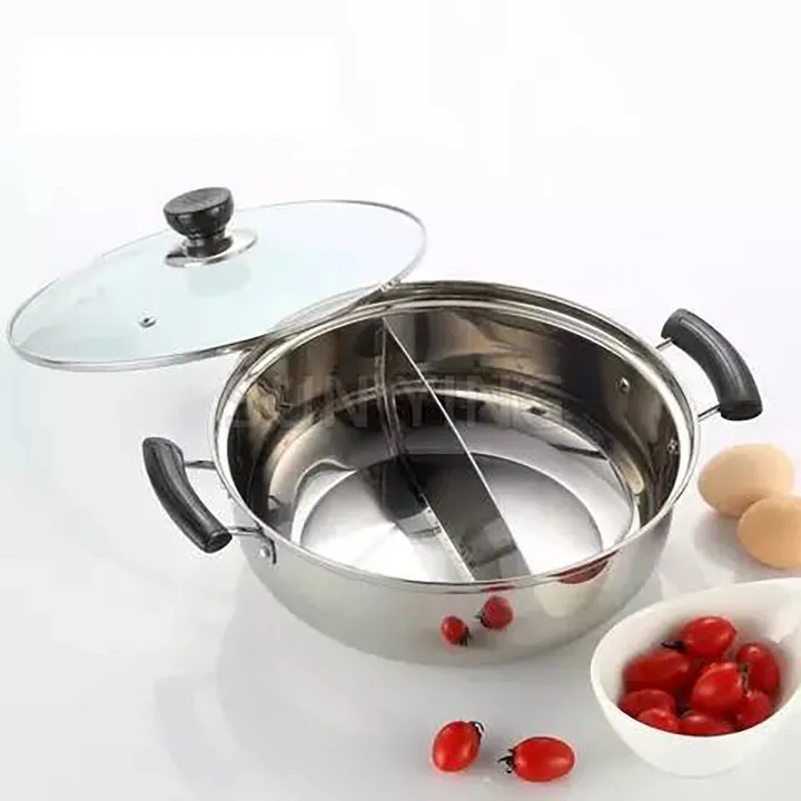 Утолщенная суповая кастрюля LIXIN из нержавеющей стали Yuanyang, кастрюля для многофункциональной индукционной плиты