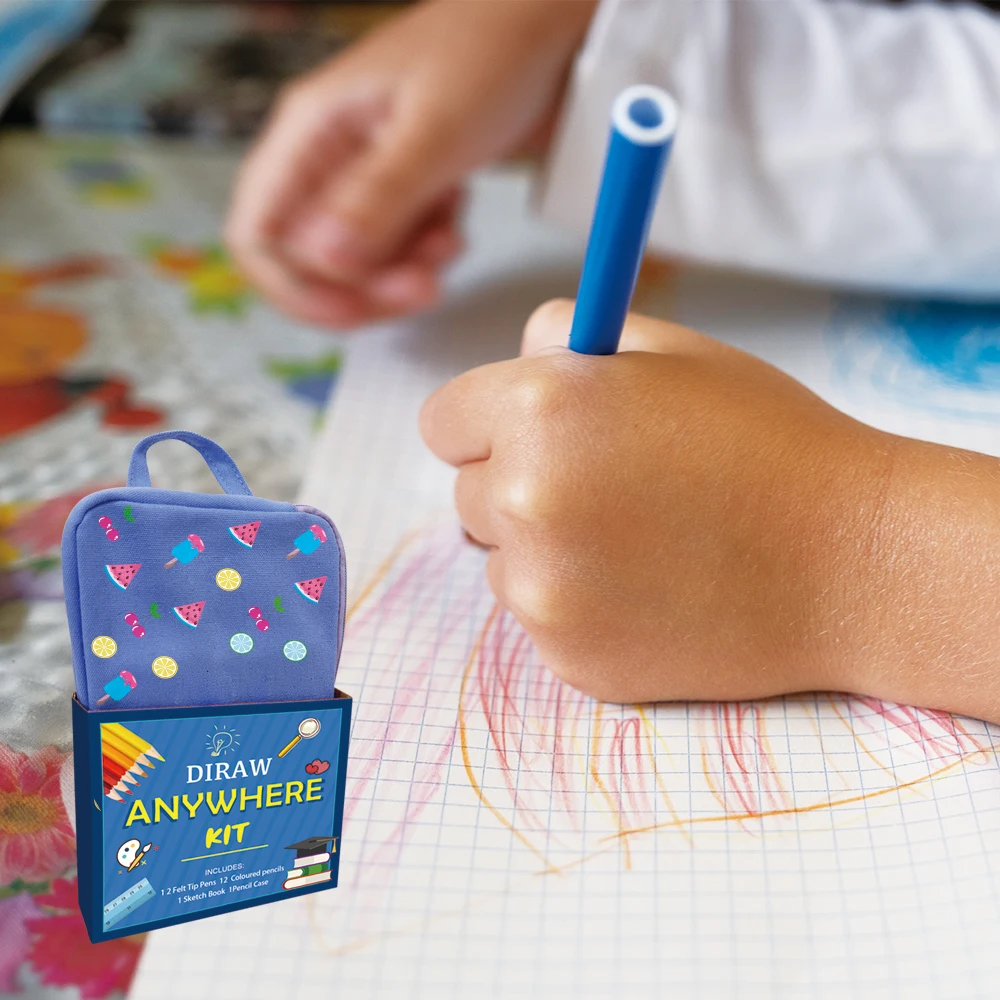 2023 Large Pencil Case Stationery File Bag Functional Waterproof Portable For Artist School Student Boys Office