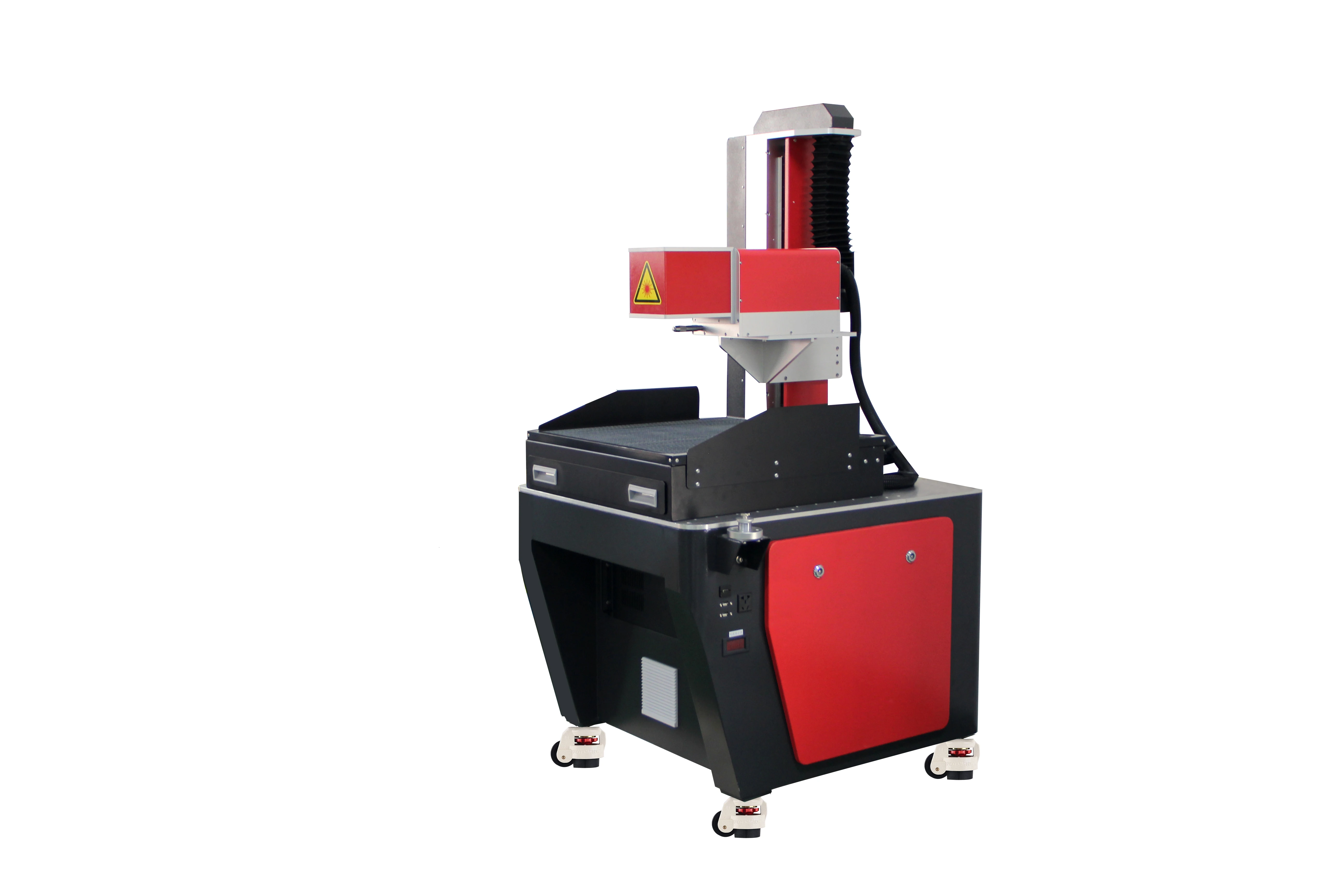 Desktop CO2 dynamic marking machine and plotter for leather and wood