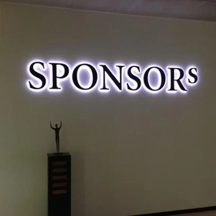 High Quality Advertising Channel Sign Metal Sign Led Backlit Letter Board 3d Acrylic Letter Led Outdoor Signage Custom Designs
