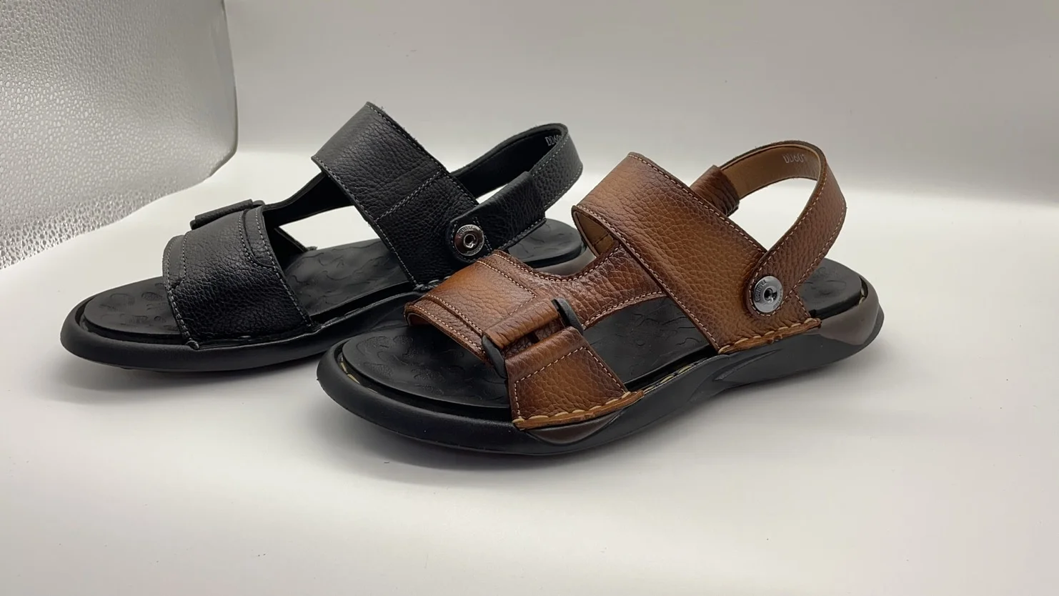 Wholesale Daily Wear Handmade Stitching Pure Leather Sandals For Men
