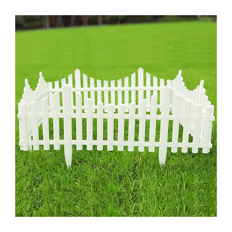 Garden Decoration White Garden Barrier Fence Plastic Small Garden Fence