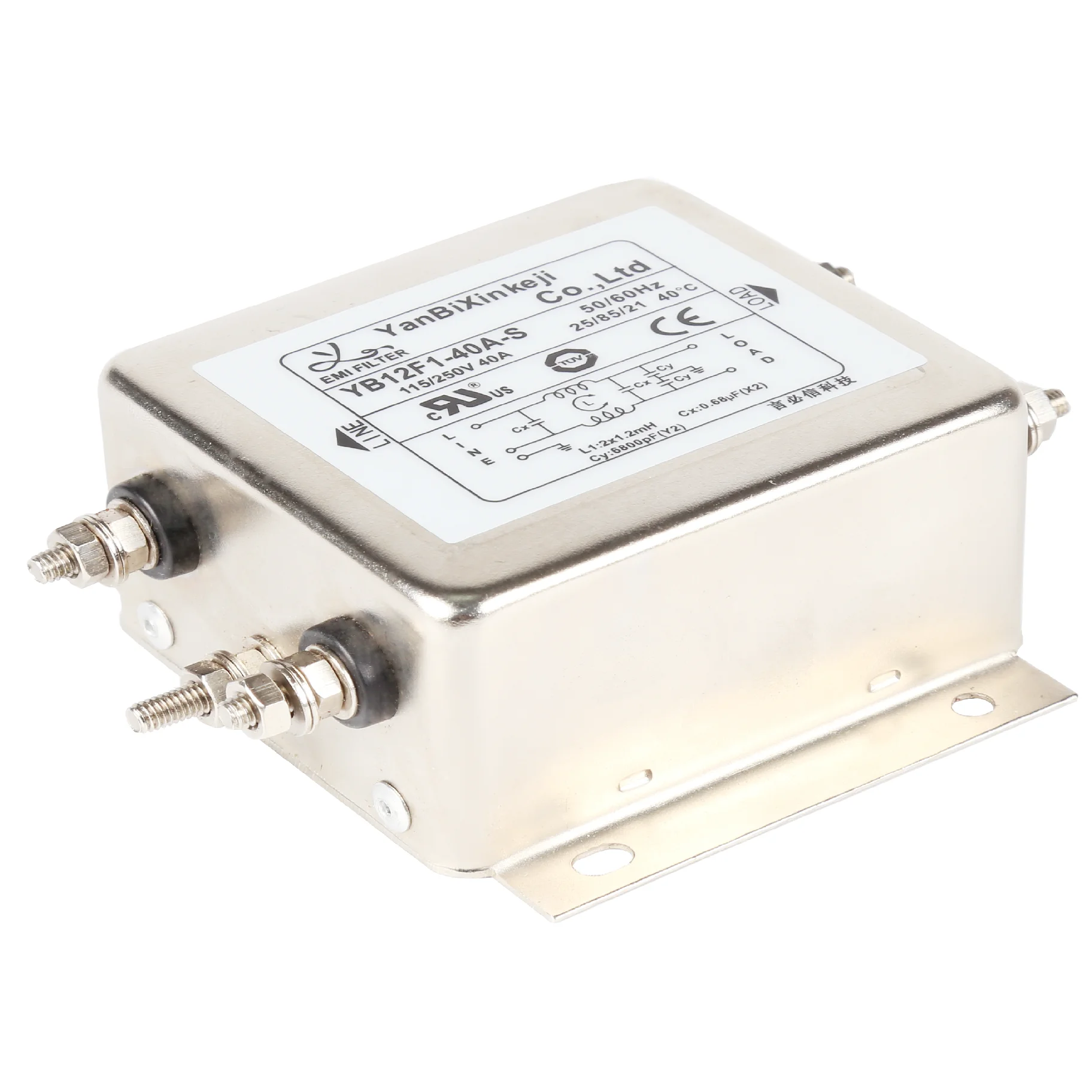 Yanbixin YB41F2-10A-S высокое качество однофазный электронный уровень шума EMI EMC RFI фильтр