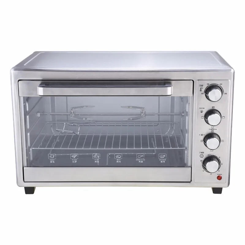 New 48L Multi-Function Electric Ovens Household Bakery Toaster Pizza Kitchen Appliances Timing Baking Electric Oven for Baking