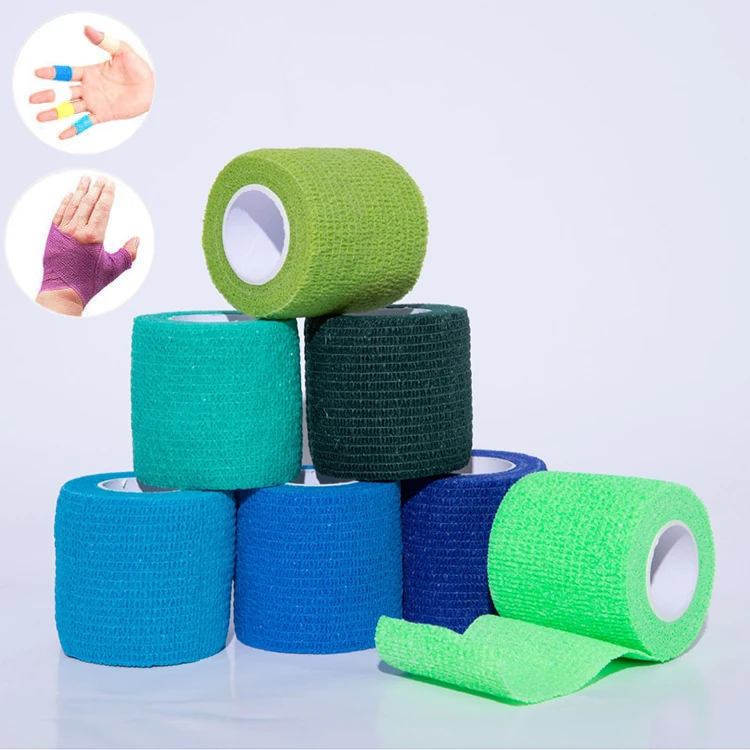 Новое поступление, дышащая Цветная Клейкая повязка, медицинский уход за ранами, самоклеящаяся повязка, когезионная повязка