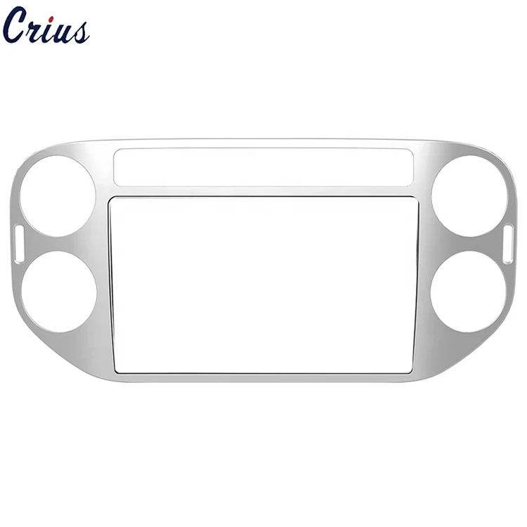 Hot Products frame radios  car radio frame car navigation for  VW TIGUAN 2010  silver 9 inches Car DVD Player Frame