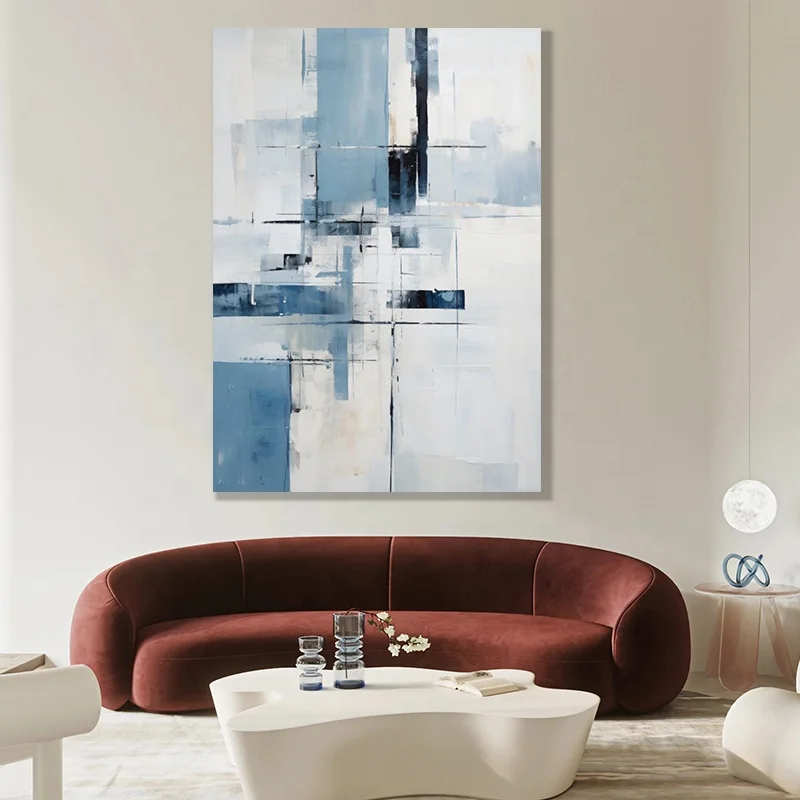 JZ Home Decor Large Abstract Texture Artwork Framed Handpainted 3D Canvas Wall Art Oil Painting Landscape