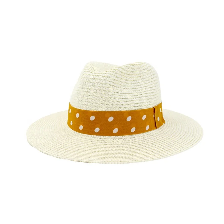 Оптовая продажа, Женская пляжная соломенная шляпа в британском стиле с широкими полями