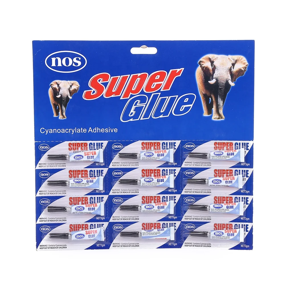 
Professional factory direct supplier ethyl cyanoacrylate 3g super glue for plastic/rubber/glass/metal/wood 