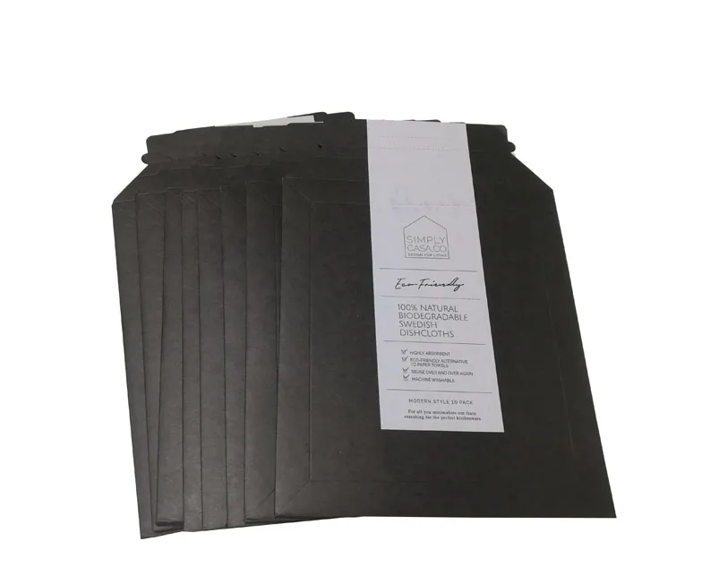 Custom Black Hard Rigid Cardboard Mailing Envelope All Board Mailer Envelope Document Mailers Stay Flat Mailers
