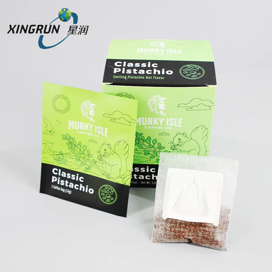 Wholesale PA PLA Disposable Hanging Ear Coffee Filter Bag Drip Coffee Paper  Brewing bag