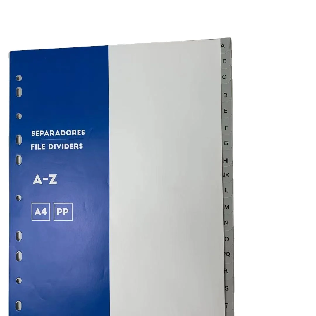 Оптовая продажа, по приемлемой цене 2021 Лидер продаж материал Pp A4 файл индекс A-Z 20 разделители