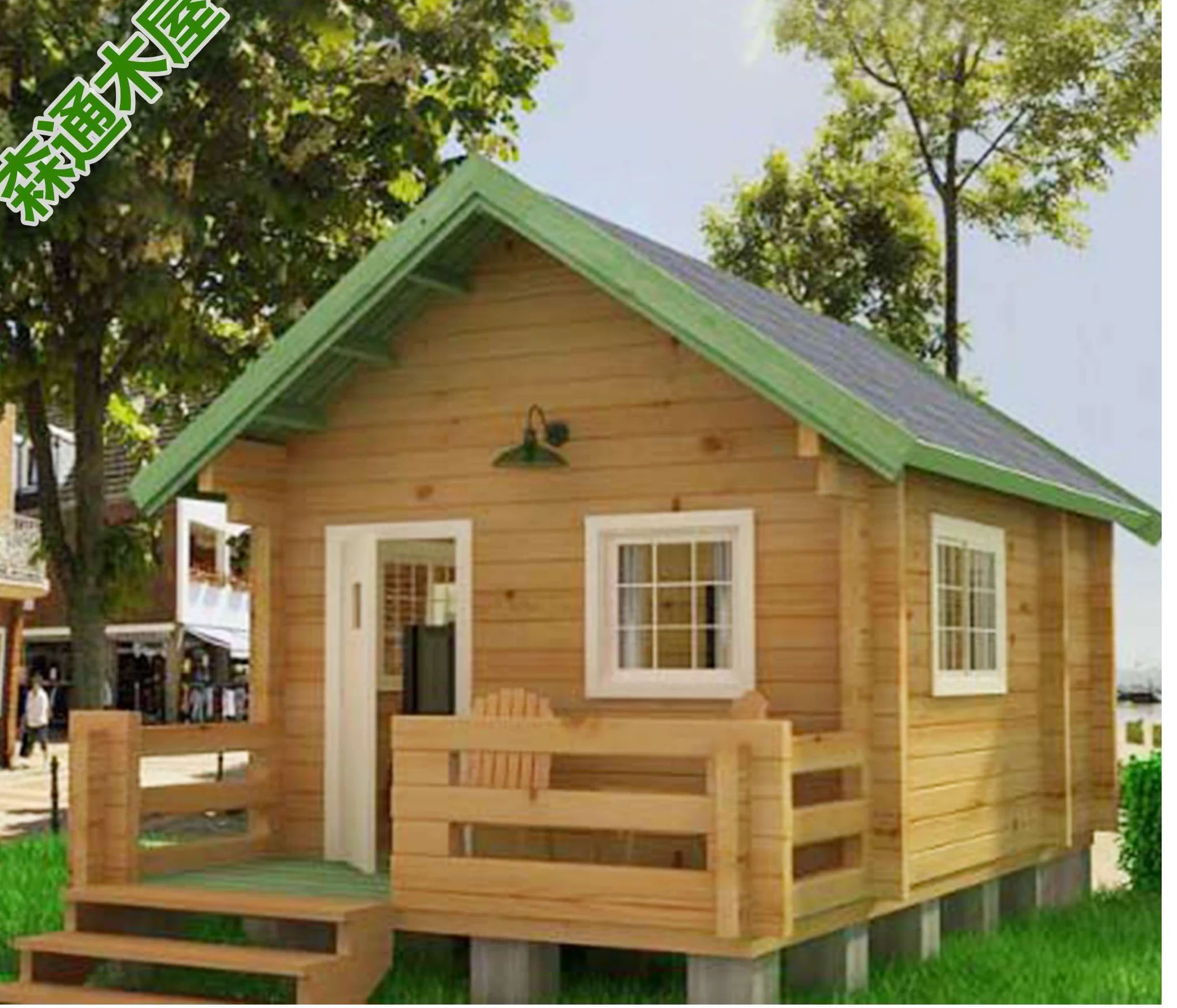 42sqm 1 Living Room1 Bed Room Small Wooden House Prefab Log House