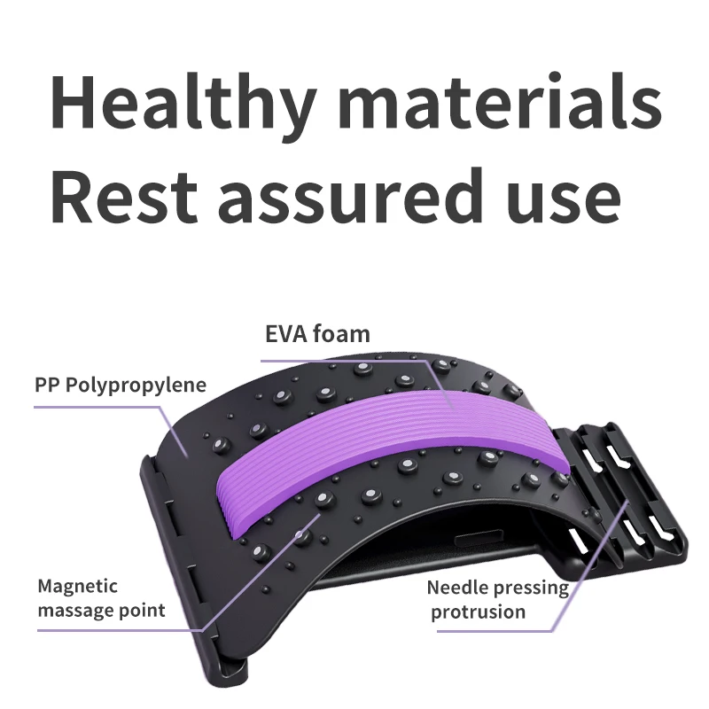 Back Massager Stretcher Equipment Massage Tools Massageador Magic Stretch Fitness Lumbar Support Relaxation Spine Pain Relief