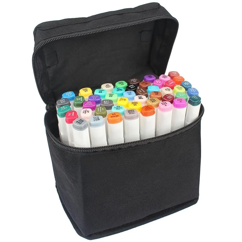 Markers Primary Tones Dual Tip Set - Double-Ended Permanent Art Markers with Fine Bullet and Chisel Point Tips