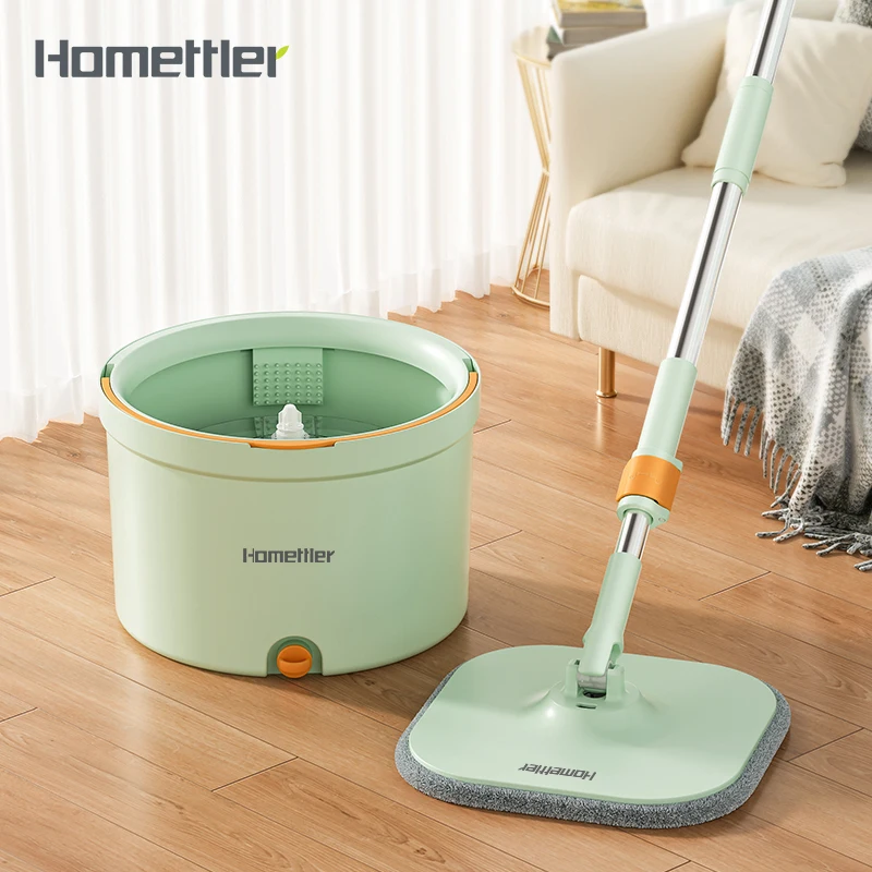 HOMELLTER clean and dirty separation spin 360 mop household products cleaning floor magic clean tool
